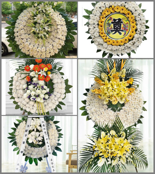 上海崇明区港西镇盘西村花圈速递